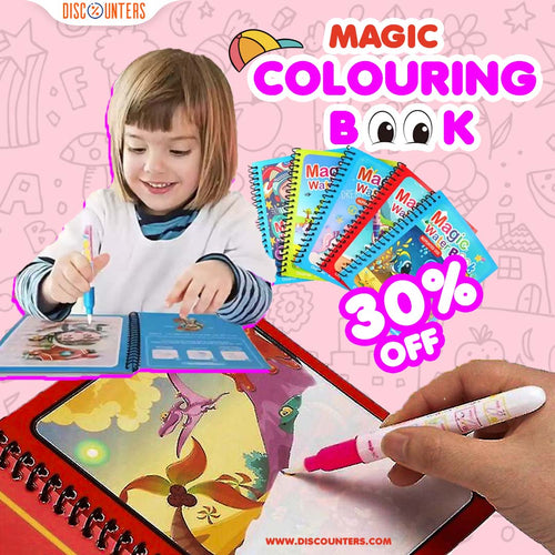 Magic Water Drawing Coloring Book pack of 3