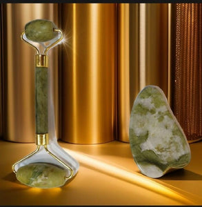 Jade Roller And Real Gua Sha Stone For Face Massager