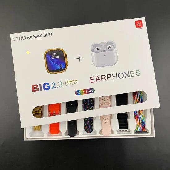 i20 Ultra Max Smartwatch + Free Airpods Pro